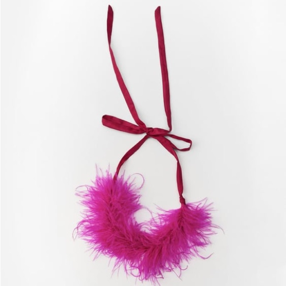 ZARA Feather Necklace